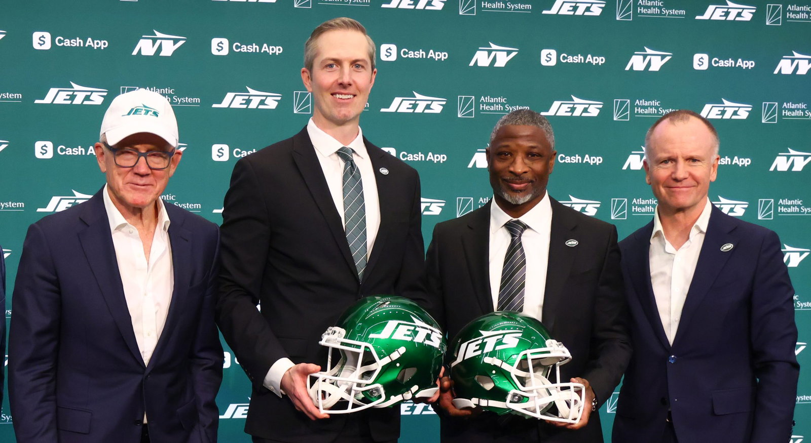 New York Jets Woody Johnson Darren Mougey Aaron Glenn Christopher Johnson