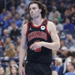 Mar 31, 2025; Oklahoma City, Oklahoma, USA; Chicago Bulls guard Josh Giddey (3) stands during the first quarter against the Oklahoma City Thunder at Paycom Center. Mandatory Credit: Alonzo Adams-Imagn Images
