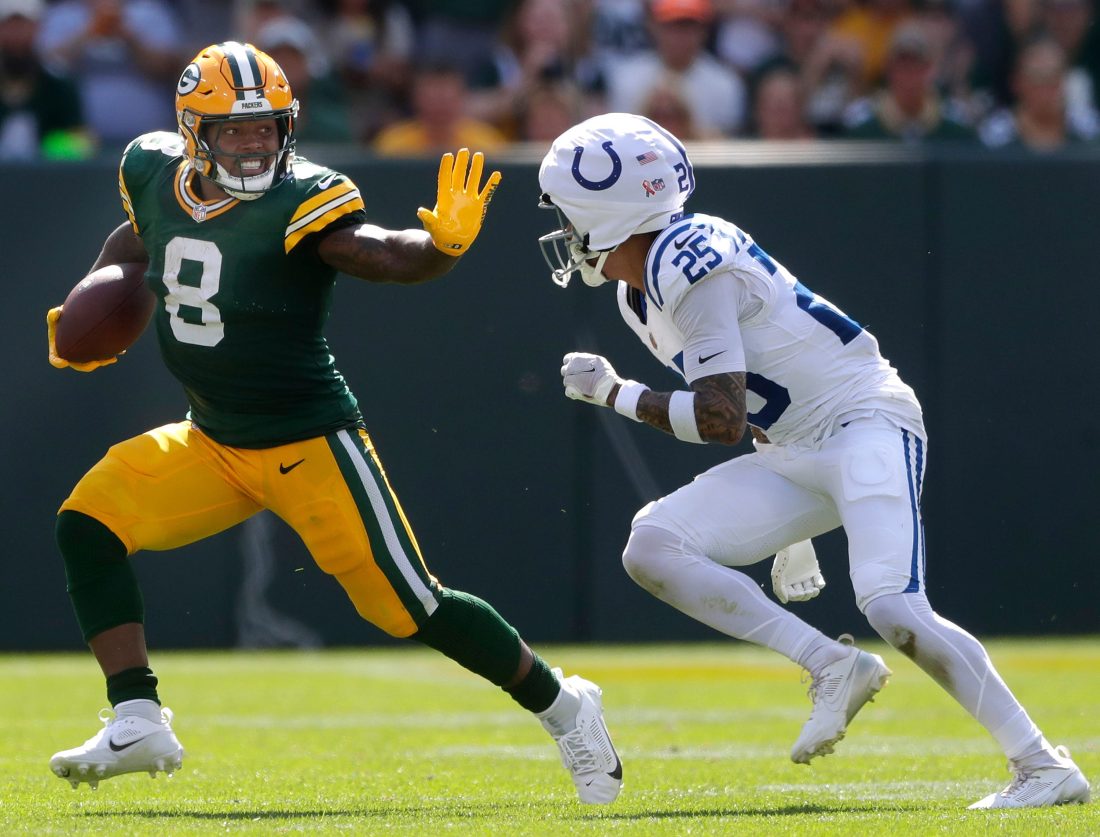 With seven rushing touchdowns in his last three games, the Packers' Josh Jacobs now ranks seventh among running backs in fantasy points for the season.
