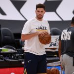 Jun 10, 2021; Salt Lake City, Utah, USA; Utah Jazz forward Georges Niang (31) before the game against the LA Clippers during game two in the second round of the 2021 NBA Playoffs at Vivint Arena. Mandatory Credit: Chris Nicoll-USA TODAY Sports