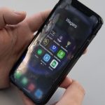 Sports betting apps are shown on a smart phone.