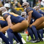 Nov 2, 2025; Green Bay, Wisconsin, USA; Green Bay Packers quarterback Jordan Love (10) during the second half against the Carolina Panthers at Lambeau Field.
