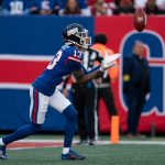 New York Giants wide receiver Jaylin Hyatt (13) catches a kickoff during a week 9 game between New York Giants and San Francisco 49ers at MetLife Stadium on Sunday, Nov. 2, 2025.