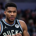 Nov 3, 2025; Indianapolis, Indiana, USA; Milwaukee Bucks forward Giannis Antetokounmpo (34) in the first half against the Indiana Pacers at Gainbridge Fieldhouse.