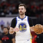 Dec 7, 2025; Chicago, Illinois, USA; Golden State Warriors guard Pat Spencer (61) brings the ball up court against the Chicago Bulls during the second half at United Center. Mandatory Credit: Kamil Krzaczynski-Imagn Images