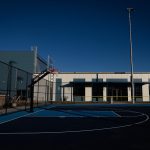 An outdoor basketball court at the rebuilt MLK Jr. Recreation Center in Panama City, Fla., Dec. 15, 2025. The grand opening of the resource is Jan. 16, the Friday before MLK's national holiday. (Tyler Orsburn/News Herald)