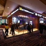 An overall look at the newly opened MGM Grand Detroit sports betting & entertainment venue called BetMGM Sports Lounge at its casino in Detroit, Michigan on Wednesday, March 11, 2020.