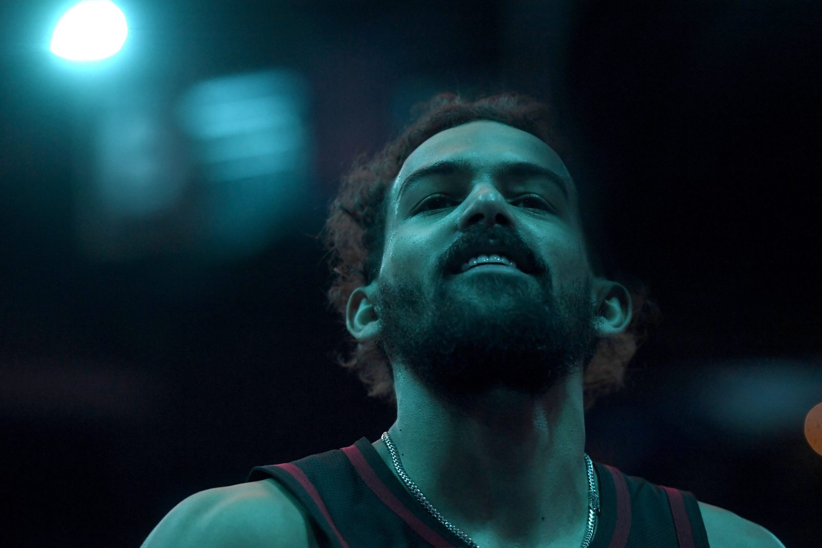 Dec 18, 2025; Charlotte, North Carolina, USA; Atlanta Hawks guard Trae Young (11) before a game against the Charlotte Hornets at the Spectrum Center.