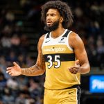 Dec 20, 2025; Memphis, Tennessee, USA; Washington Wizards Forward Marvin Bagley III (35) questions the foul call made against him in the third quarter against the Memphis Grizzlies at FedExForum. Mandatory Credit: Matthew Smith-Imagn Images