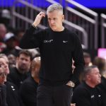 Jan 13, 2026; Houston, Texas, USA; Chicago Bulls head coach Billy Donovan reacts after a play during the second half against the Houston Rockets at Toyota Center. Mandatory Credit: Troy Taormina-Imagn Images