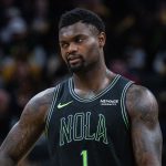 Jan 16, 2026; Indianapolis, Indiana, USA; New Orleans Pelicans forward Zion Williamson (1) in the second half against the Indiana Pacers at Gainbridge Fieldhouse. Mandatory Credit: Trevor Ruszkowski-Imagn Images