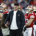 Dec 28, 2025; Santa Clara, California, USA; San Francisco 49ers head coach Kyle Shanahan looks on before the game against the Chicago Bears at Levi's Stadium.
