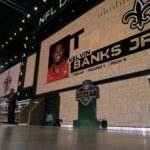 Kelvin Banks Jr., OT, Texas was was selected 9th overall by the New Orleans Saints during the first round of the 2025 NFL Draft at Lambeau Field on April 24, 2025 in Green Bay, Wisconsin.