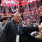 Apr 2, 2026; Portland, Oregon, USA; Tom Dundon, the owner of the Portland Trail Blazers, after a game against the New Orleans Pelicans at Moda Center. Mandatory Credit: Troy Wayrynen-Imagn Images