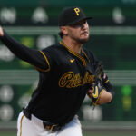 Apr 7, 2026; Pittsburgh, Pennsylvania, USA; Pittsburgh Pirates pitcher Paul Skenes (30) delivers a pitch against the San Diego Padres during the first inning at PNC Park. Mandatory Credit: Charles LeClaire-Imagn Images