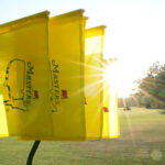 Apr 10, 2026; Augusta, Georgia, USA; Pin flags are collected after the second round of the Masters Tournament at Augusta National Golf Club. Mandatory Credit: Michael Madrid-Imagn Images