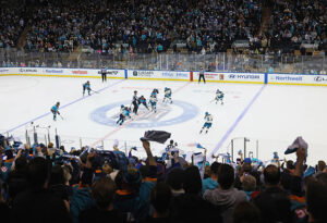 NEW YORK, NEW YORK - APRIL 04: The PWHL's growth is on full display. The New York Sirens play against the Seattle Torrent at Madison Square Garden on April 04, 2026, in New York City. The Sirens defeated the Torrent 2-1 in the shootout. (Photo by Bruce Bennett/Getty Images)