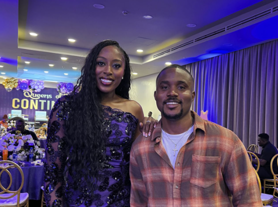 Victor Ukpai with Chiney Ogwumike. From Ukpai's LinkedIn page.