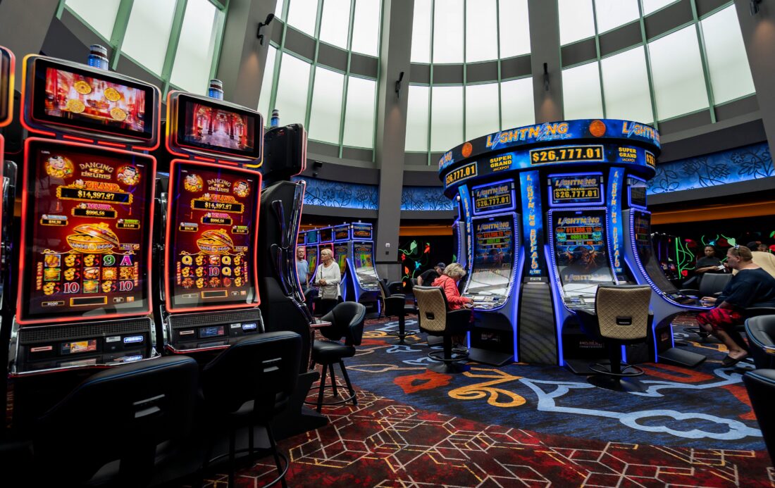 New slot machines in the atrium part of the new additions of Potawatomi Casino Hotel’s latest round of renovations, which includes two new gaming areas, a new bar and restaurant, and over 300 new slot machines located on the third floor on Thursday September 7, 2023 at in Milwaukee, Wis. Jovanny Hernandez / Milwaukee Journal Sentinel