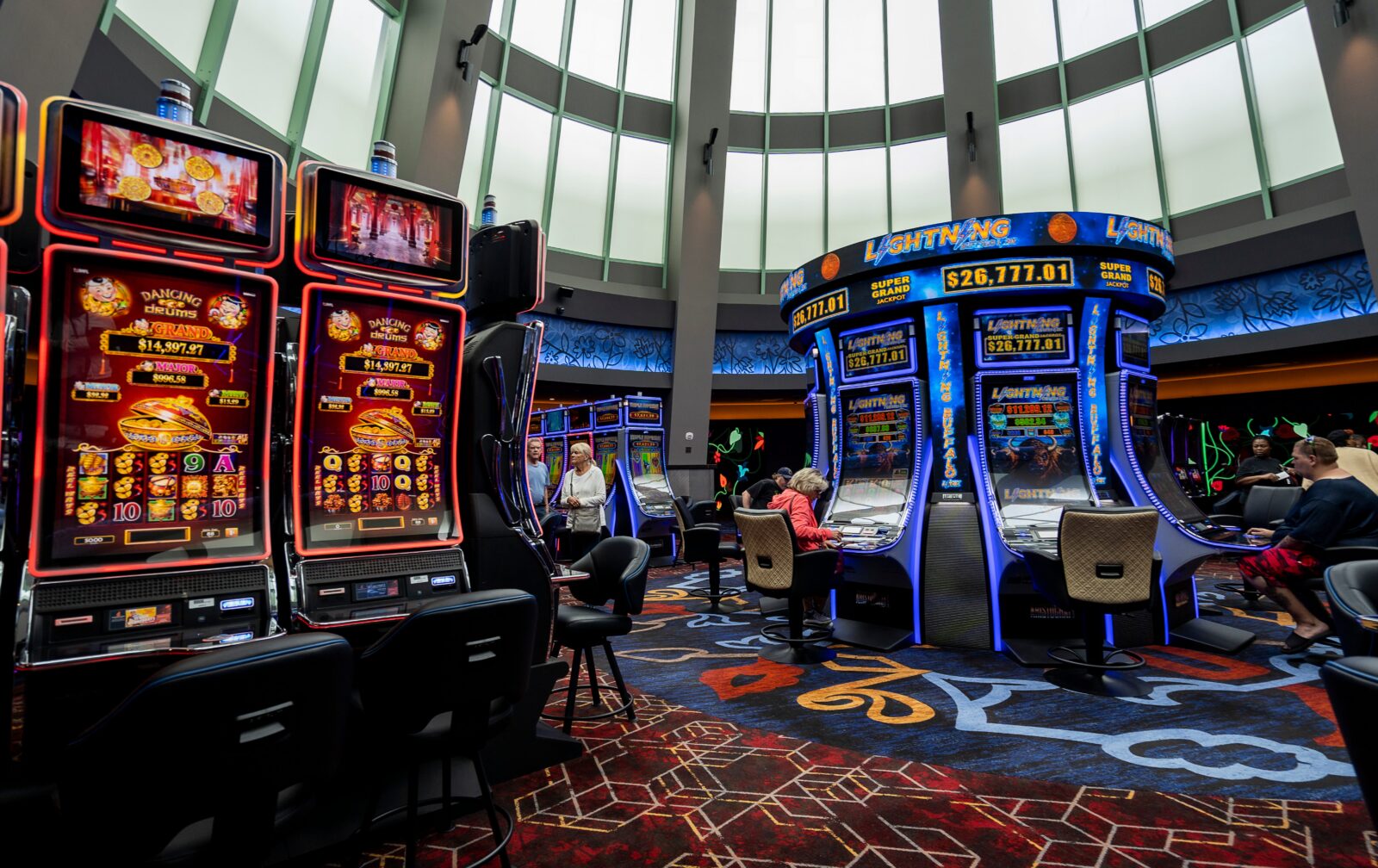 New slot machines in the atrium part of the new additions of Potawatomi Casino Hotel’s latest round of renovations, which includes two new gaming areas, a new bar and restaurant, and over 300 new slot machines located on the third floor on Thursday September 7, 2023 at in Milwaukee, Wis. Jovanny Hernandez / Milwaukee Journal Sentinel