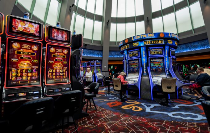 New slot machines in the atrium part of the new additions of Potawatomi Casino Hotel’s latest round of renovations, which includes two new gaming areas, a new bar and restaurant, and over 300 new slot machines located on the third floor on Thursday September 7, 2023 at in Milwaukee, Wis. Jovanny Hernandez / Milwaukee Journal Sentinel