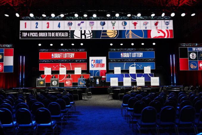 May 10, 2026; Chicago, IL, USA; A general view before the 2026 NBA Draft Lottery at Navy Pier. Mandatory Credit: