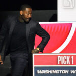 May 10, 2026; Chicago, IL, USA; Washington Wizard guard John Wall after winning the Wizards won the 2026 NBA Draft Lottery at Navy Pier. Mandatory Credit: David Banks-Imagn Images