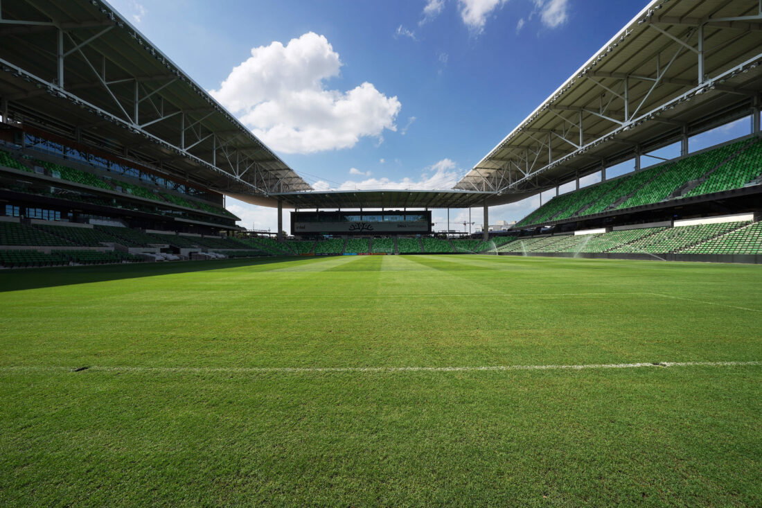 May 18, 2026; Austin, Texas, USA; A general view of Q2 Stadium, the location chosen by Saudi Arabia as their base camp for the 2026 FIFA World Cup. Mandatory Credit: Dustin Safranek-Imagn Images