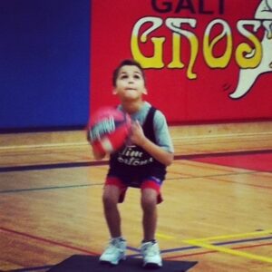 Will Riley in youth basketball