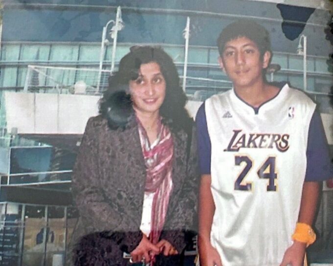 Lakers Beat Reporter Raj Chipalu and His Mom