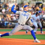 UC Santa Barbara Gauchos right-handed pitcher Jackson Flora (2) pitches during the game against the Southern Miss Golden Eagles at Pete Taylor Park in Hattiesburg, Miss., on Friday, Feb. 13, 2026. Credit: Matt Bush/Special to the Clarion Ledger / USA TODAY NETWORK via Imagn Images