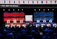 May 10, 2026; Chicago, IL, USA; A general view during the 2026 NBA Draft Lottery at Navy Pier. Mandatory Credit: David Banks-Imagn Images