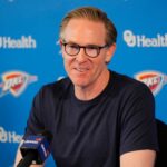 Sam Presti, Thunder General Manager, has his end-of-season media access, Monday, June 8, 2026.