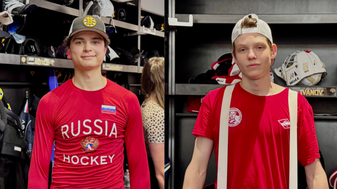 Matvei Kotkov (left) and Yuri Ivanov (right). Photos taken by Kamilla Kalmeteva.
