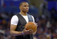 Mar 26, 2026; Orlando, Florida, USA; Sacramento Kings forward Russell Westbrook (18) in the second half against the Orlando Magic at Kia Center. Mandatory Credit: Russell Lansford-Imagn Images