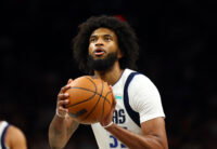 Apr 8, 2026; Phoenix, Arizona, USA; Dallas Mavericks forward Marvin Bagley III (35) against the Phoenix Suns at Mortgage Matchup Center. Mandatory Credit: Mark J. Rebilas-Imagn Images