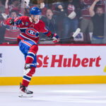 May 16, 2026; Montreal, Quebec, CAN; Montreal Canadiens right wing Ivan Demidov (93) reacts after scoring a goal against the Buffalo Sabres during the first period in game six of the second round of the 2026 Stanley Cup Playoffs at Bell Centre. Mandatory Credit: David Kirouac-Imagn Images