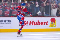 May 16, 2026; Montreal, Quebec, CAN; Montreal Canadiens right wing Ivan Demidov (93) reacts after scoring a goal against the Buffalo Sabres during the first period in game six of the second round of the 2026 Stanley Cup Playoffs at Bell Centre. Mandatory Credit: David Kirouac-Imagn Images