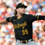 Jun 29, 2026; Philadelphia, Pennsylvania, USA; Pittsburgh Pirates pitcher Braxton Ashcraft (35) throws a pitch during the first inning against the Philadelphia Phillies at Citizens Bank Park. Mandatory Credit: Eric Hartline-Imagn Images