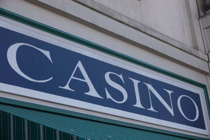 A view of the outside of the Silver Legacy Resort Casino in downtown Reno.