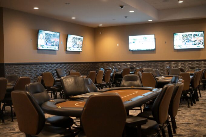 The newly-opened poker room at FireKeepers Casino in Battle Creek on Friday, May 2, 2025.