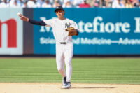 Aug 9, 2026; Bronx, New York, USA; New York Yankees shortstop George Lombard Jr. (96) at Yankee Stadium. Mandatory Credit: Wendell Cruz-Imagn Images
