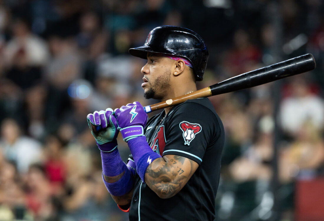 Aug 10, 2026; Phoenix, Arizona, USA; Arizona Diamondbacks second baseman Ketel Marte against the Colorado Rockies at Chase Field. Mandatory Credit: Mark J. Rebilas-Imagn Images