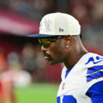 Aug 22, 2026; Glendale, Arizona, USA; Dallas Cowboys linebacker Von Miller looks on in the second half against the Arizona Cardinals at State Farm Stadium. Mandatory Credit: Matt Kartozian-Imagn Images