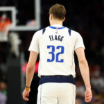 Apr 8, 2026; Phoenix, Arizona, USA; Detailed view of the jersey of Dallas Mavericks forward Cooper Flagg (32) against the Phoenix Suns at Mortgage Matchup Center. Mandatory Credit: Mark J. Rebilas-Imagn Images