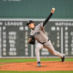 Apr 22, 2026; Boston, Massachusetts, USA; New York Yankees pitcher Max Fried (54) pitches against the Boston Red Sox in the first inning at Fenway Park. Mandatory Credit: Eric Canha-Imagn Images