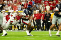Sep 6, 2026; Nashville, Tennessee, USA; Ole Miss Rebels quarterback Trinidad Chambliss (6) runs with the ball against the Louisville Cardinals during the second half at Nissan Stadium. Mandatory Credit: Steve Roberts-Imagn Images