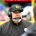September 20, 2026; Foxborough, Massachusetts, USA; Pittsburgh Steelers head coach Mike McCarthy looks on during the second half against the New England Patriots at Gillette Stadium. Mandatory Credit: Eric Canha-Imagn Images
