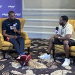 Vincent Goodwill interviewing Kevin Durant