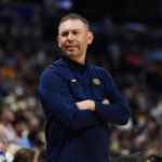 Oct 11, 2026; Denver, Colorado, USA; Denver Nuggets Head Coach David Adelman during the second quarter against the Chicago Bulls at Ball Arena. Mandatory Credit: Ron Chenoy-Imagn Images